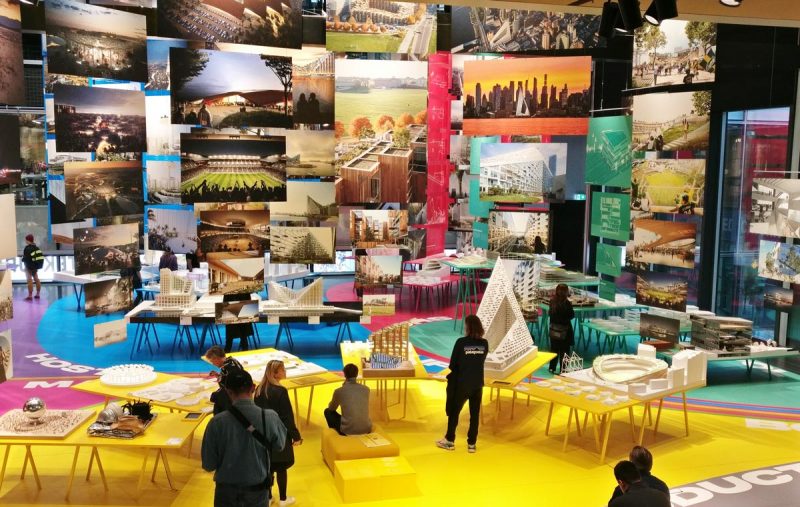 Overview of exhibition by BIG architects in BLOX Copenhagen, Danish Architecture Centre